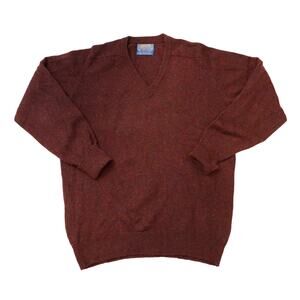 Vintage Pendleton Red Knit Sweater Size L